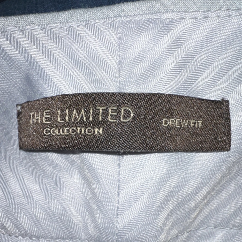 The Limited Drew Fit Dress Pants Gray, Wide Leg, 4 SHORT, Low Rise Double Button - Picture 15 of 15